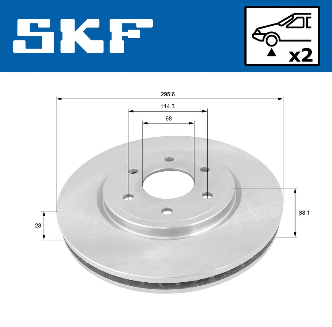 SKF VKBD 80280 V2 Disc frana